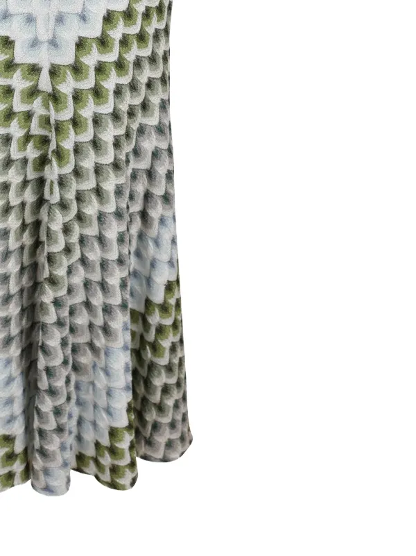 Missoni ジグザグニット マキシスカート | ブルー | FARFETCH JP