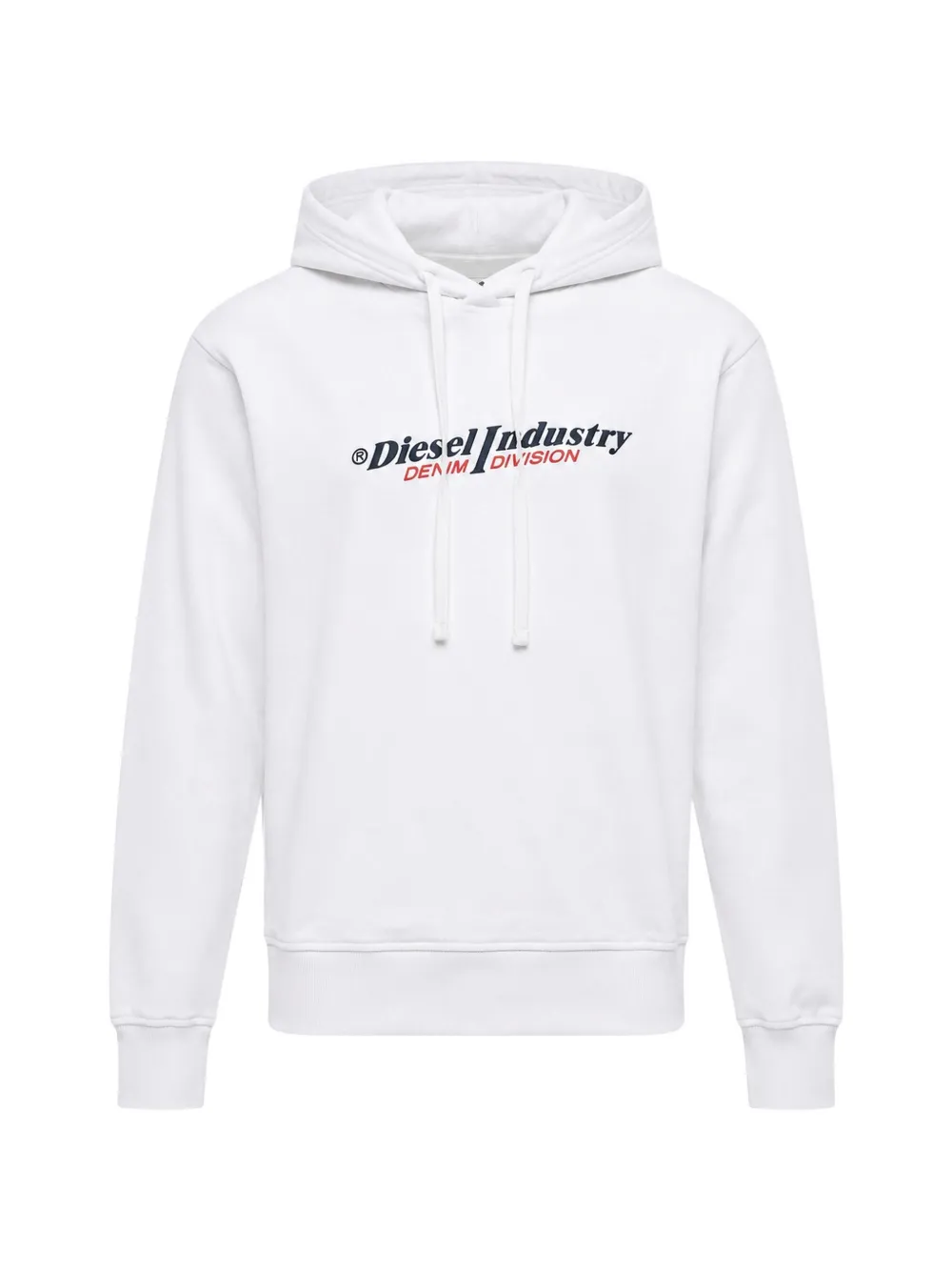 Diesel logo-print drawstring hoodie - Weiß