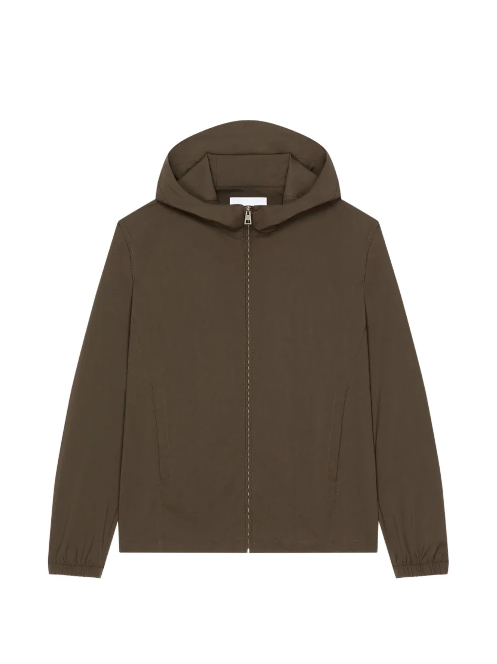 Givenchy hooded logo-print jacket - Braun