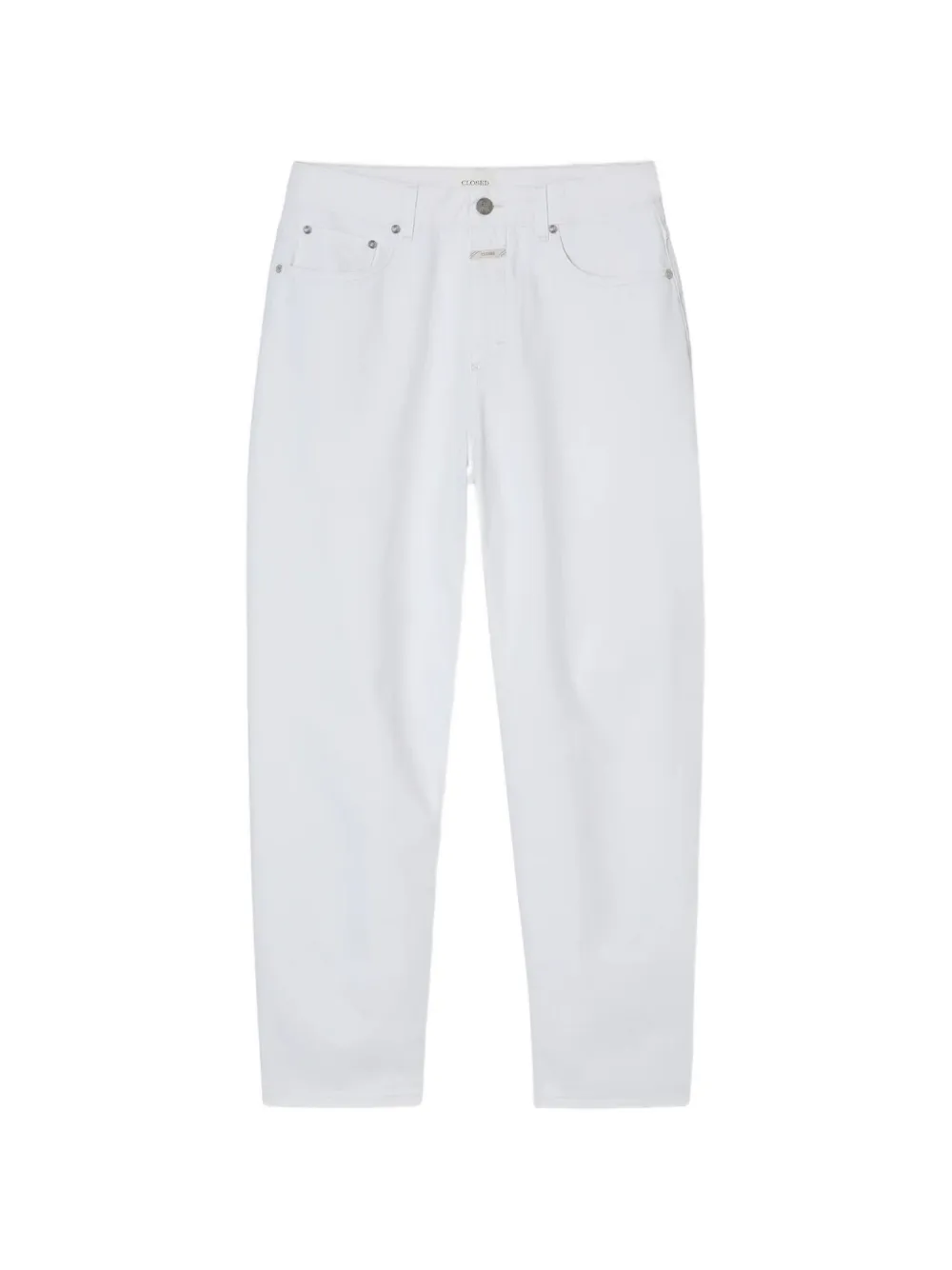 Closed Jazzie logo-patch jeans - Bianco