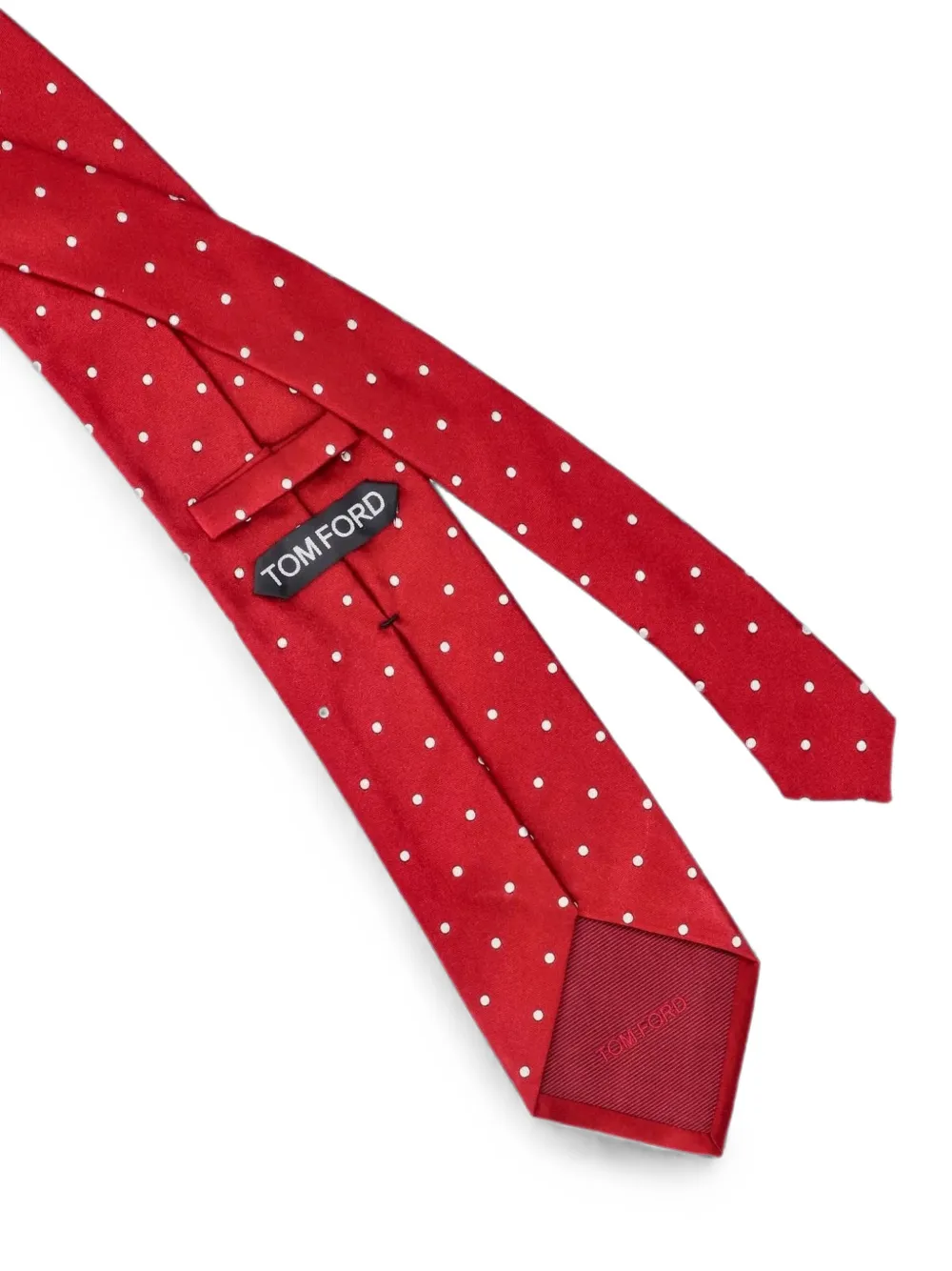 TOM FORD Stropdas met stippen Rood