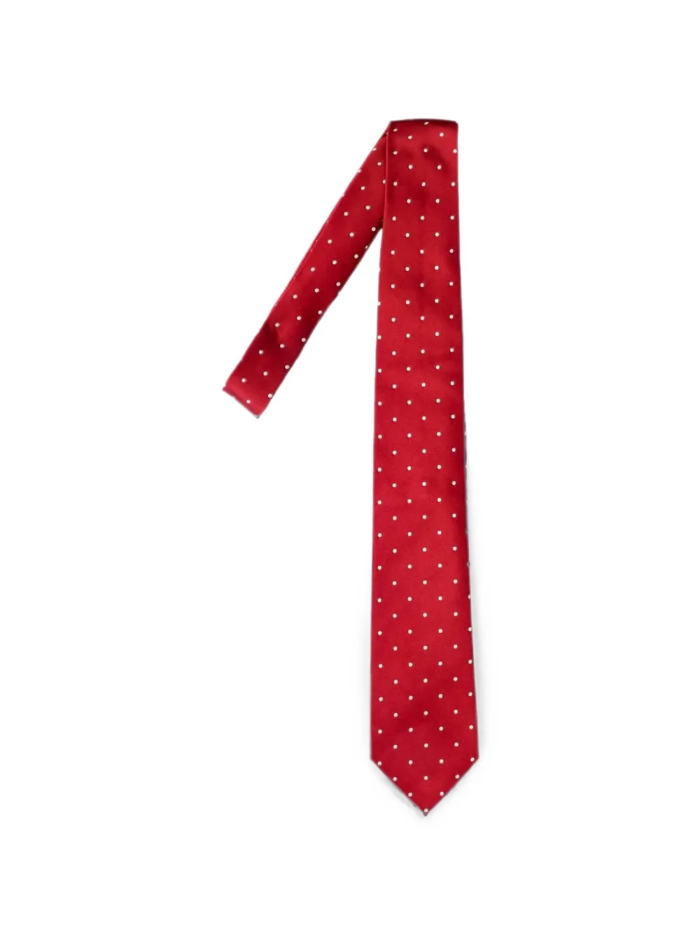 TOM FORD polka-dot tie - Rosso