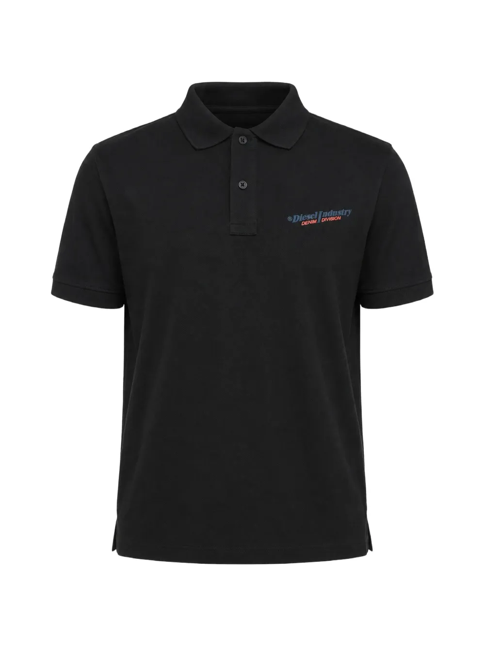Diesel logo-print polo shirt - Schwarz