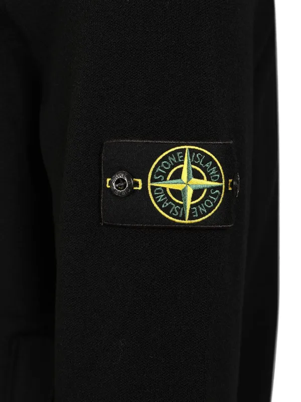 Stone Island ジップアップ パーカー | ブラック | FARFETCH JP