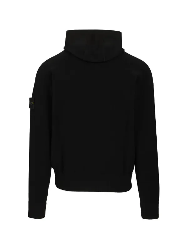 Stone Island ジップアップ パーカー | ブラック | FARFETCH JP