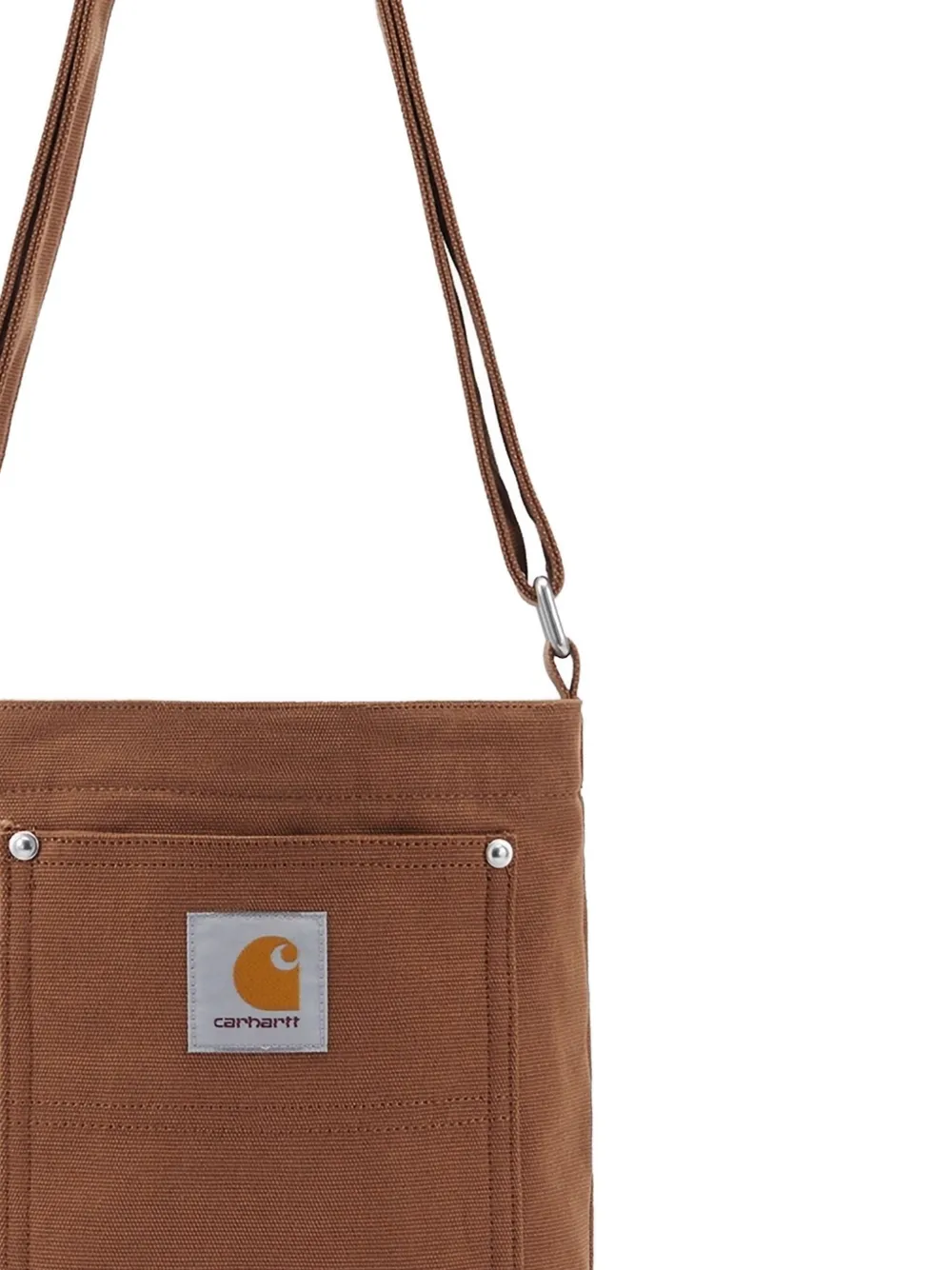 Carhartt WIP Messengertas met logopatch Bruin