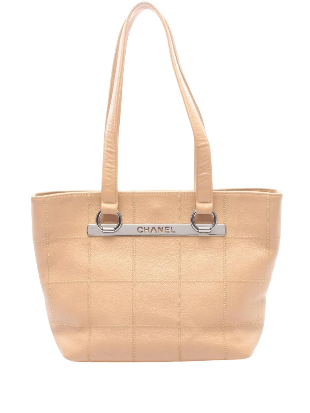 CHANEL Pre-Owned Borsa tote Choco Bar in pelle Caviar 2005-2006 - Toni neutri