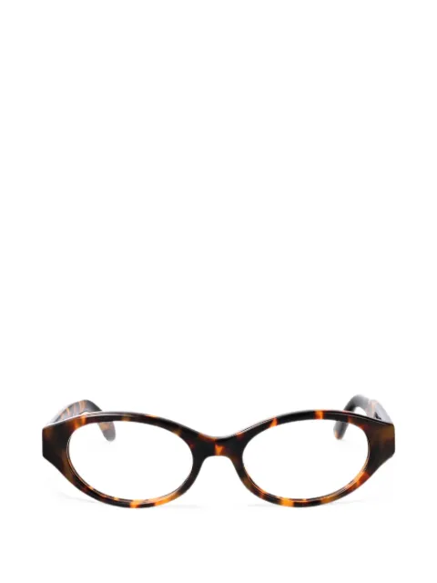 Palm Angels Eyewear tortoiseshell-effect oval-frame glasses