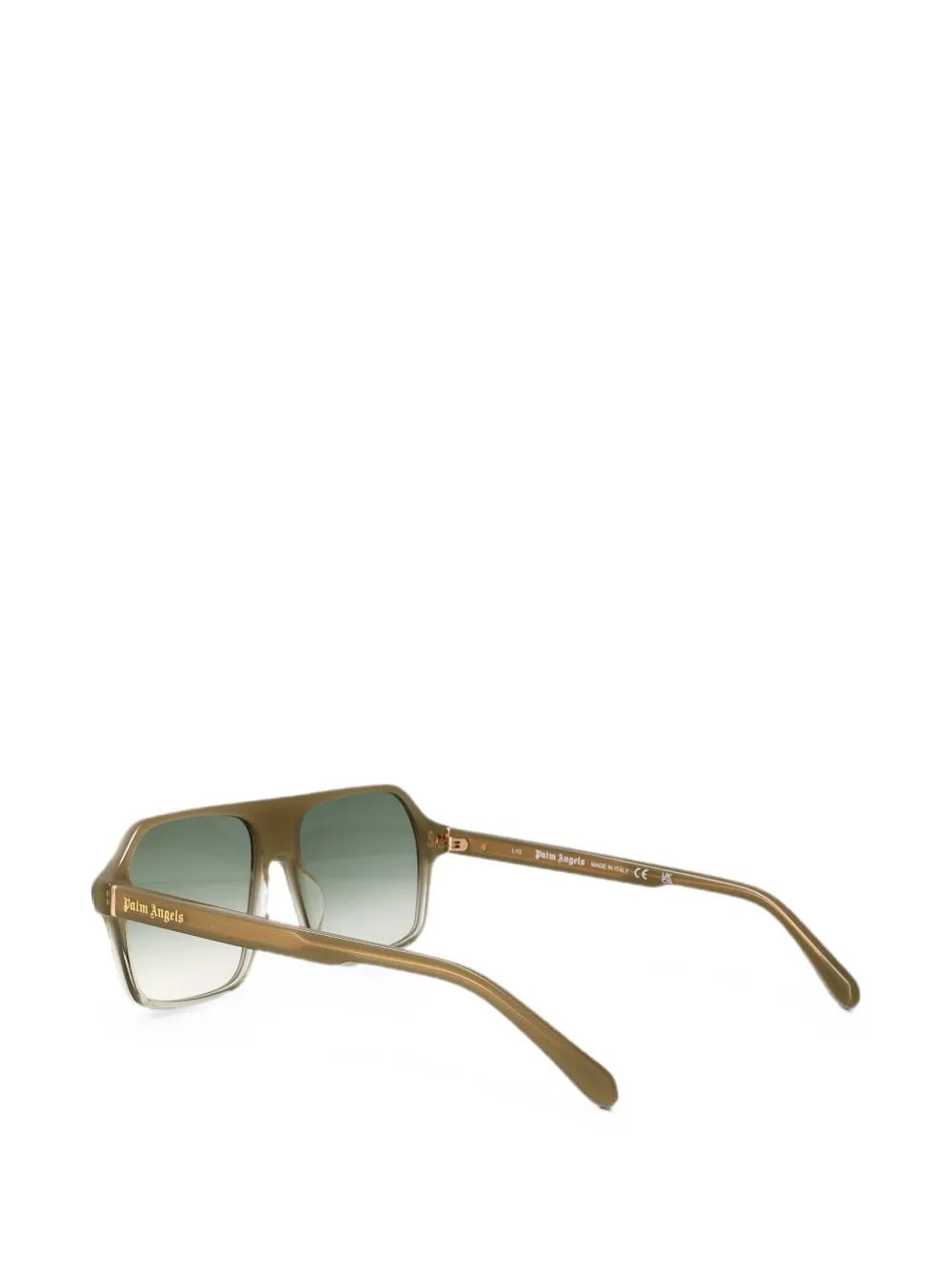 Palm Angels Eyewear Camino zonnebril met piloten montuur Groen