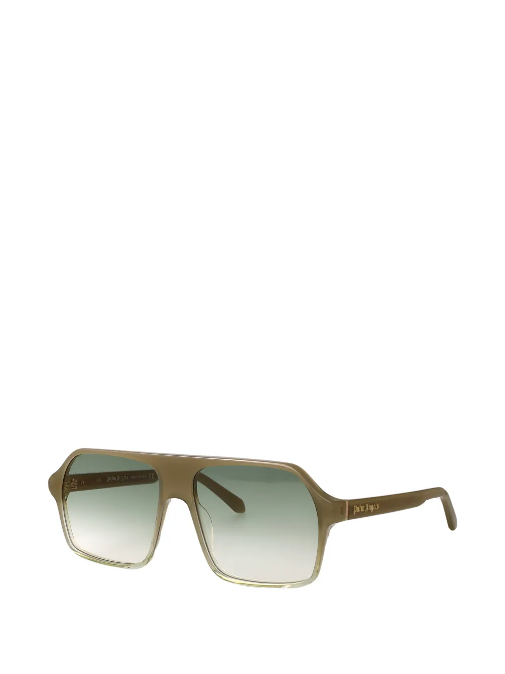 Palm Angels Eyewear Camino zonnebril met piloten montuur Groen