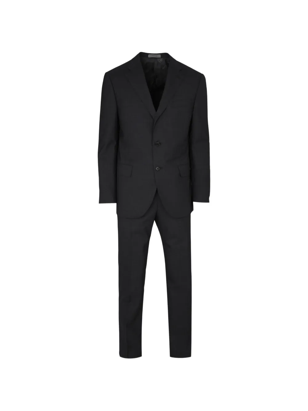Corneliani single-breasted virgin-wool suit - Grigio