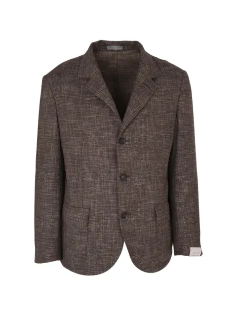 Corneliani textured single-breasted blazer