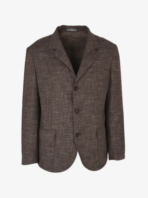 Corneliani textured single-breasted blazer