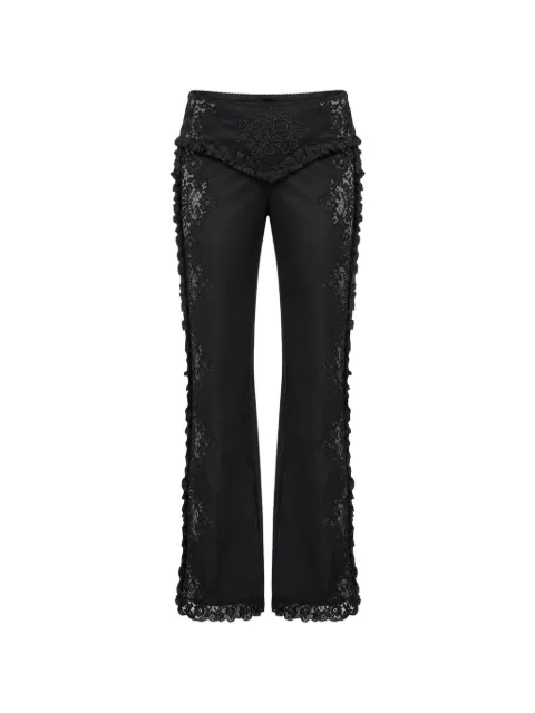 DSQUARED2 pantalones con volantes y encaje