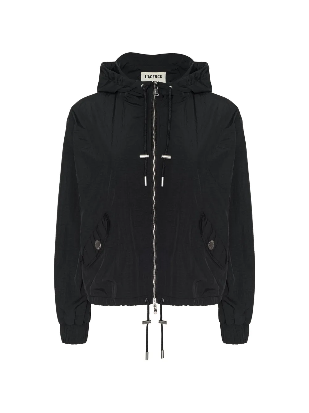 L'Agence Miro hooded windbreaker - Nero