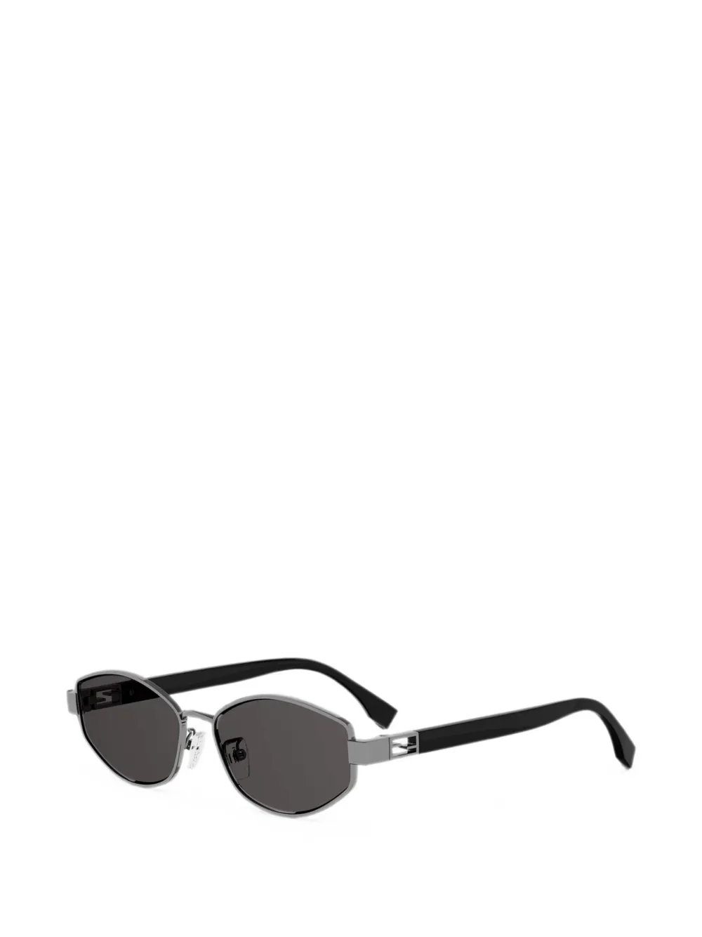 FENDI Zonnebril met geometrisch montuur Grijs