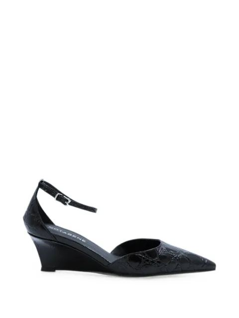 Notabene crocodile-effect wedge sandals