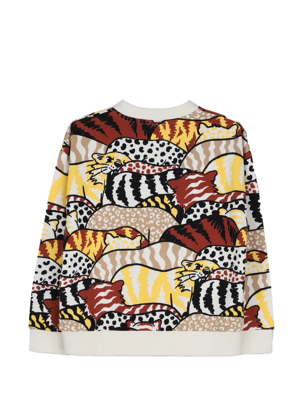 Kenzo Kids Sweater met dierenprint Beige