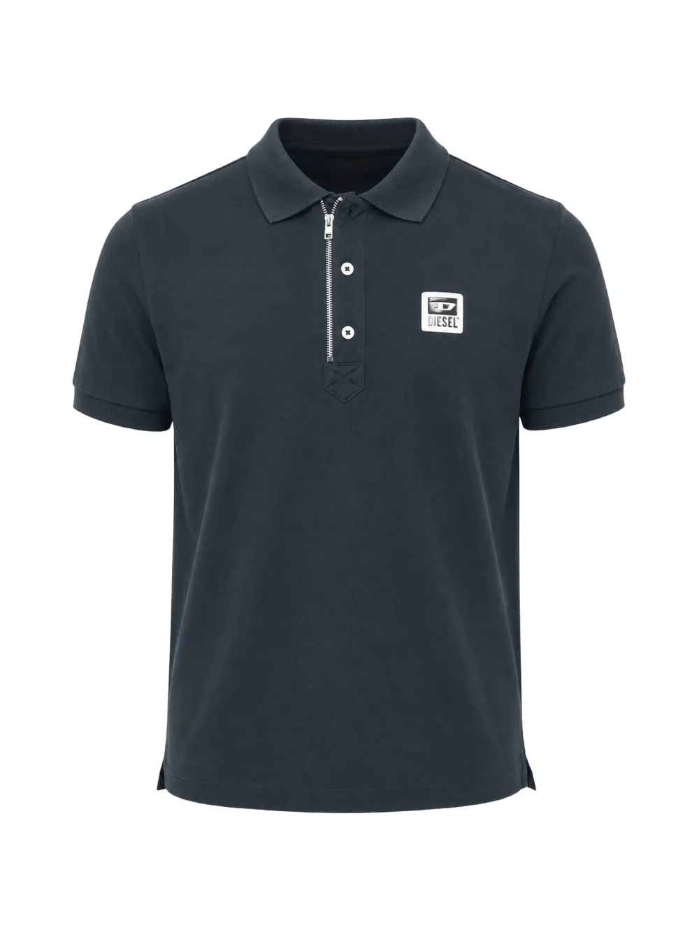 Diesel Harry logo-patch polo shirt - Schwarz
