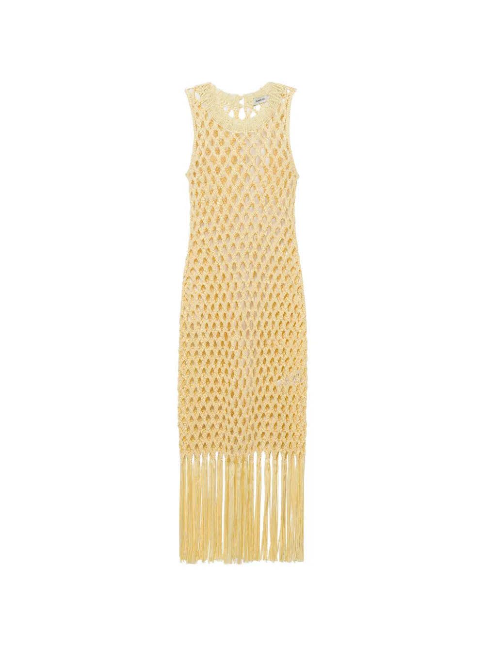 Simkhai Jensen macramé fringe dress - Giallo
