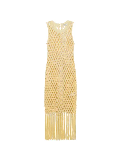Simkhai Jensen macramé fringe dress