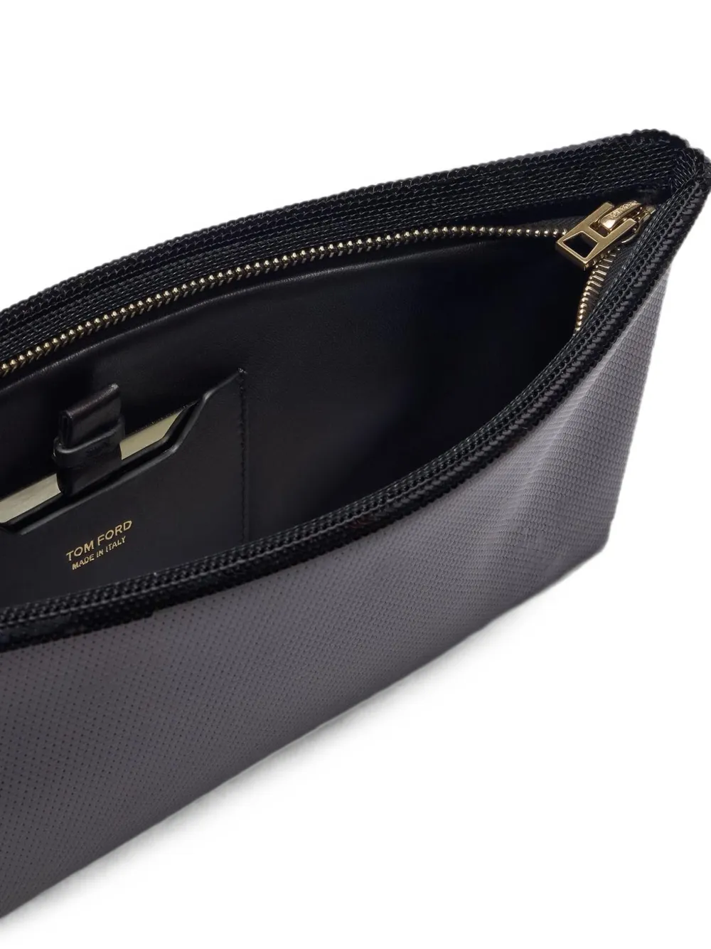 TOM FORD Clutch verfraaid met pailletten en handvat Zwart