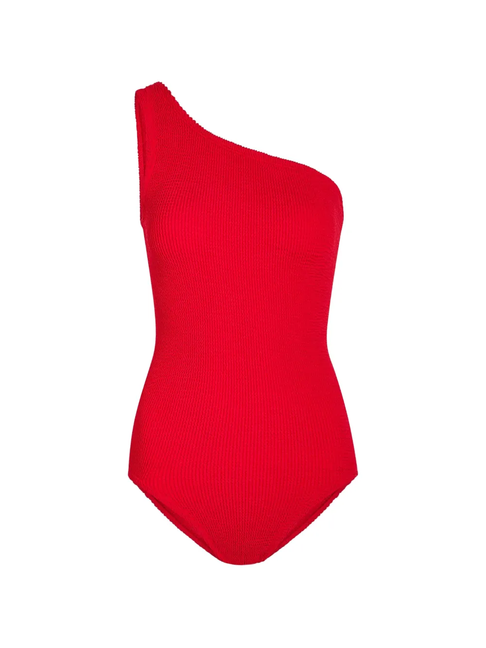 Hunza G Nancy crinkle-effect swimsuit - Rosso