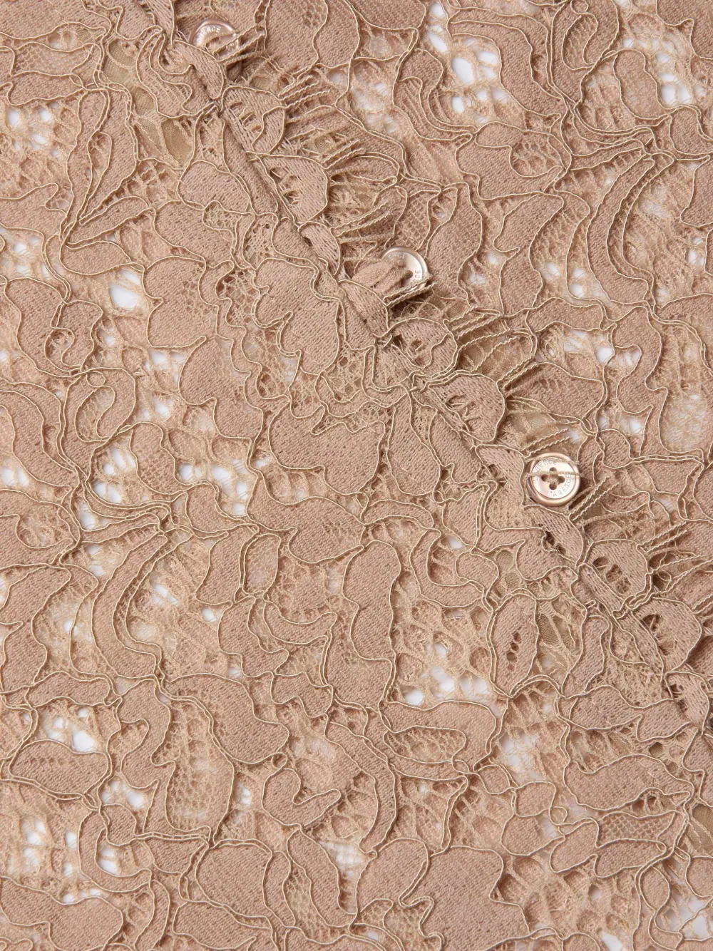 L'Agence Anita blouse met kant Beige