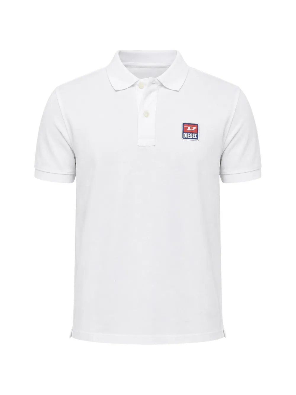 Diesel Smith logo-patch polo shirt - Weiß