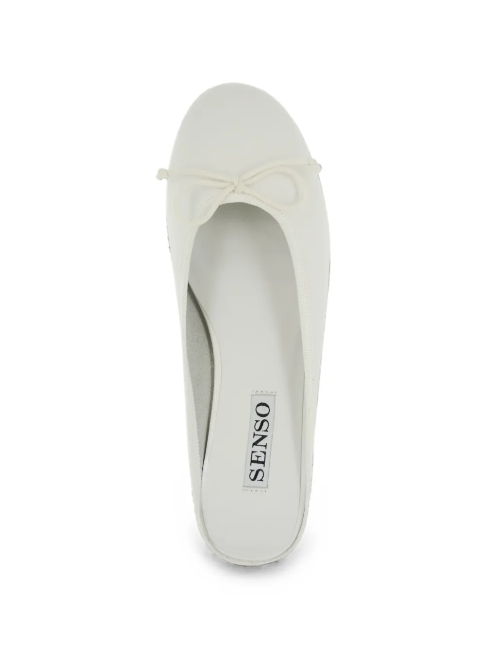 Senso Channa bow-detail leather ballet flats Wit