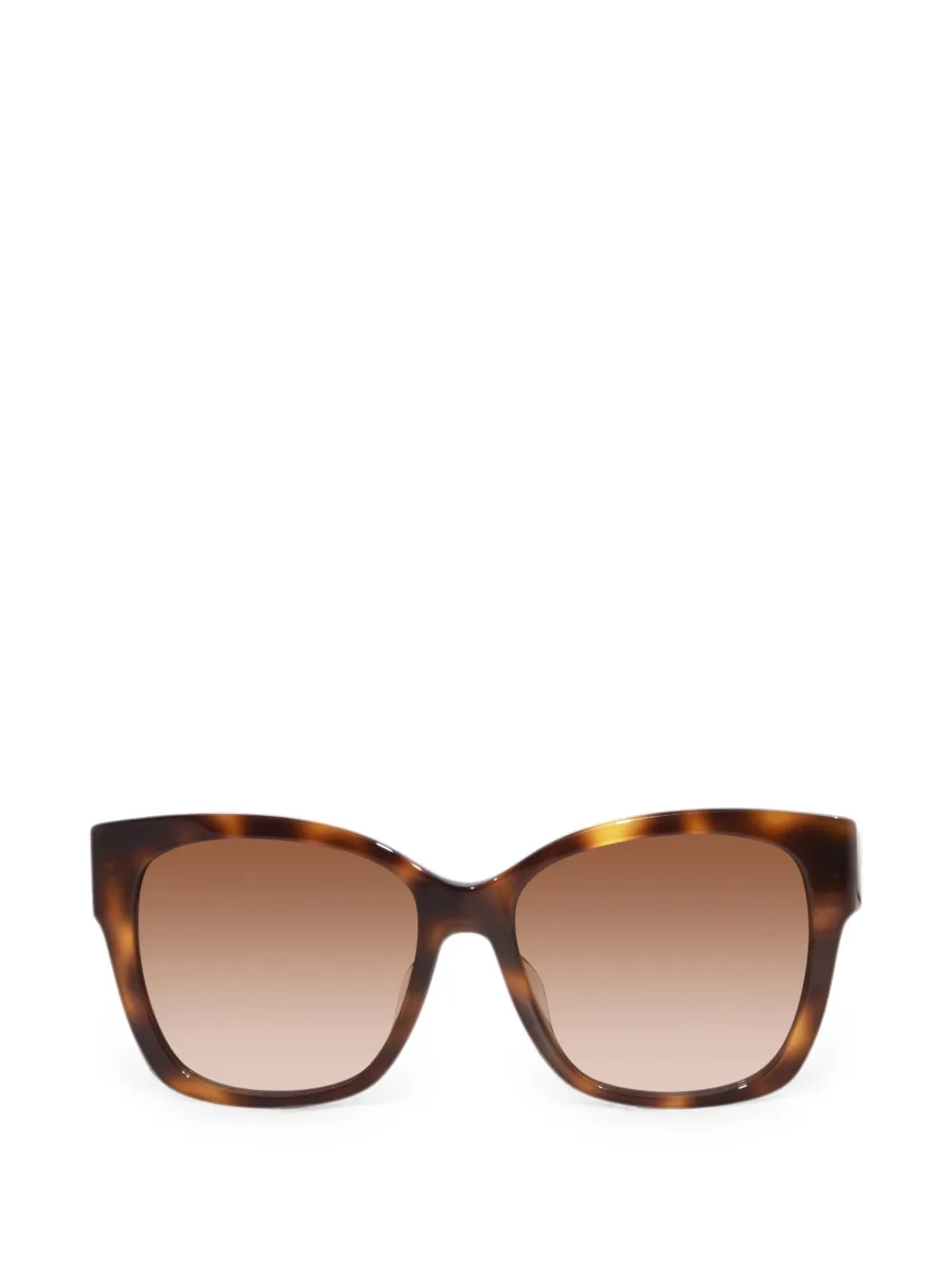 Burberry tortoiseshell-effect logo-plaque sunglasses - Marrone