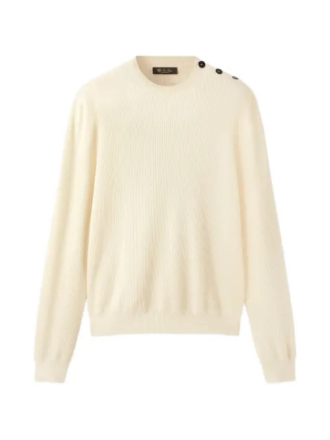 Loro Piana Sloop button-detail ribbed sweater