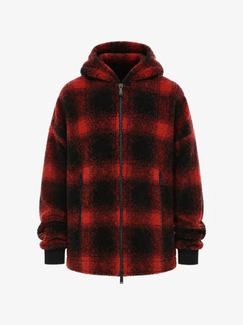 DSQUARED2 checked hooded jacket