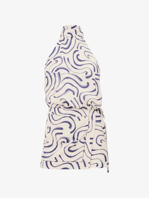 Alexis Sirenza abstract-print mini dress