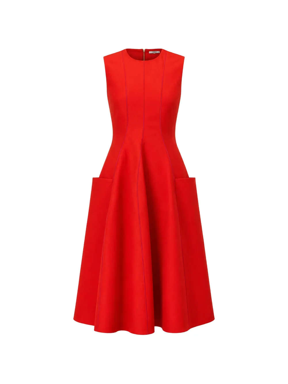 Maison Rabih Kayrouz sleeveless panelled midi dress - Red