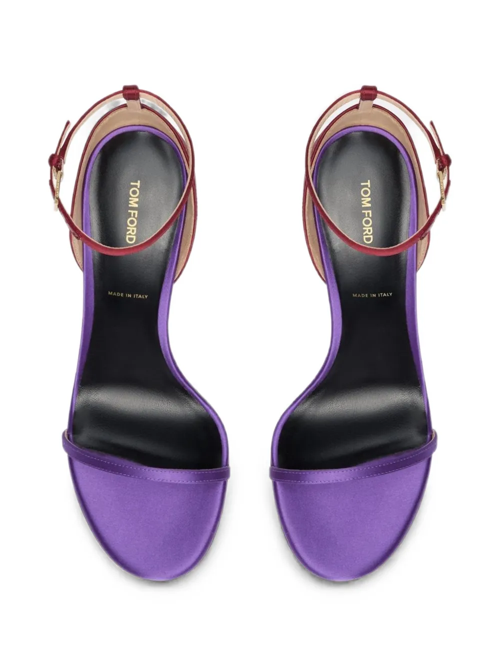 TOM FORD buckle-fastening stiletto-heel sandals Rood