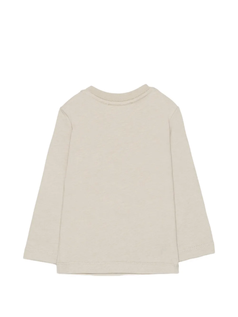 DSQUARED2 KIDS T-shirt met logoprint en knoop op de schouders Beige