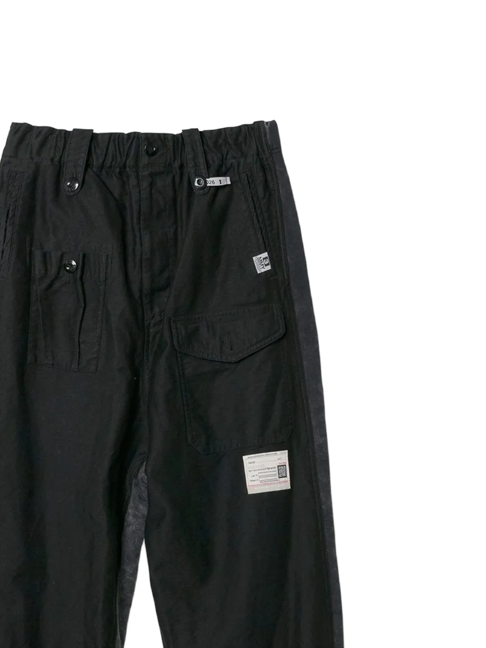 Maison MIHARA YASUHIRO Cargo trainingsbroek met vlakken Zwart