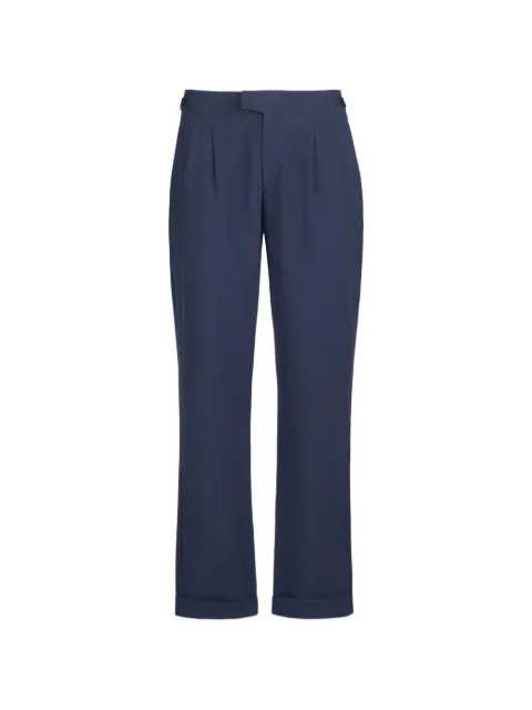 Sease pantalon droit High Life 2.0 à design plissé en lin