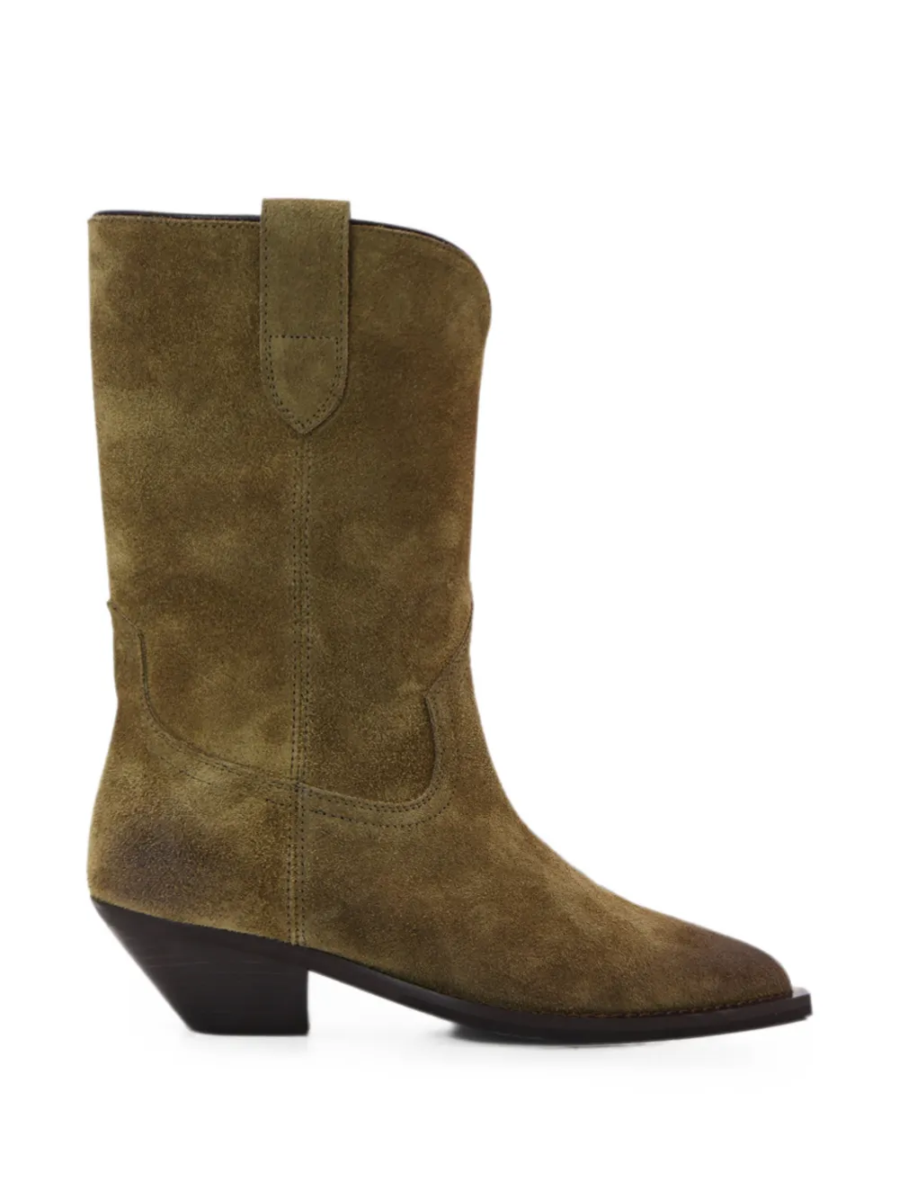Notabene Arlette suede ankle boots Groen