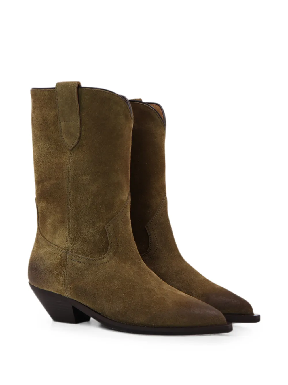 Notabene Arlette suede ankle boots Groen