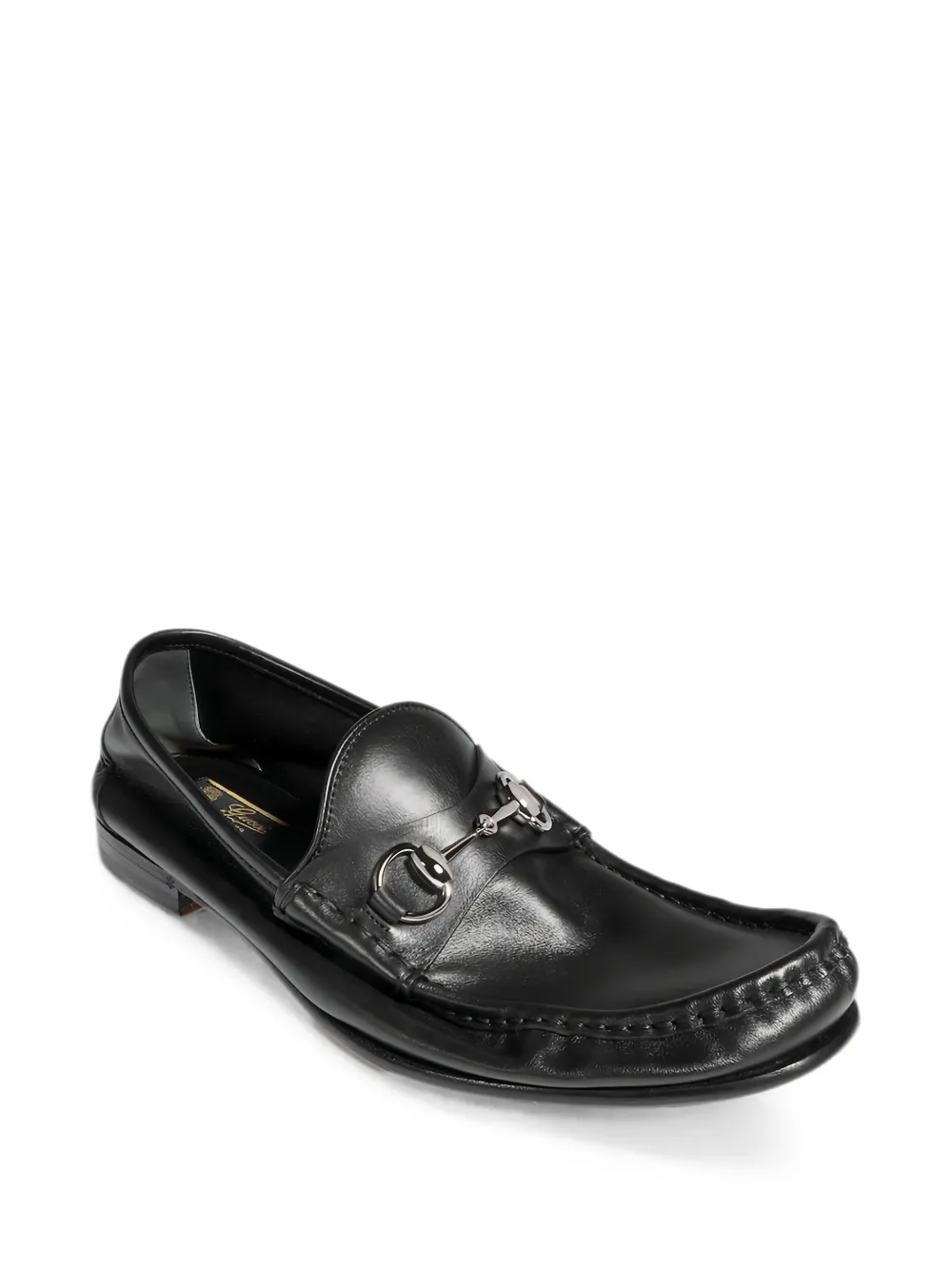 Gucci Horsebit leather loafers Zwart