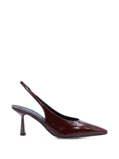 Notabene Emmely patent-finish slingback pumps