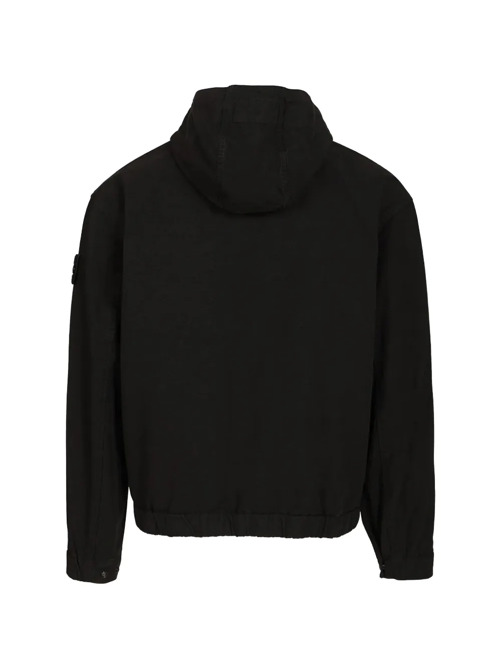 Stone Island Jack met capuchon en logopatch Zwart
