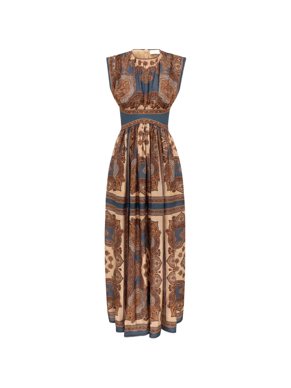 ZIMMERMANN Mahon paisley-print maxi dress - Blu