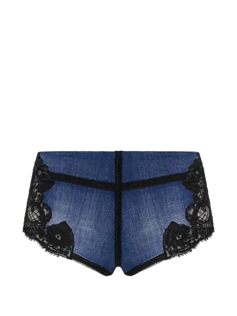 DSQUARED2 pantalones vaqueros cortos con encaje
