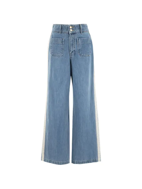 Veronica Beard Taylor wide-leg jeans