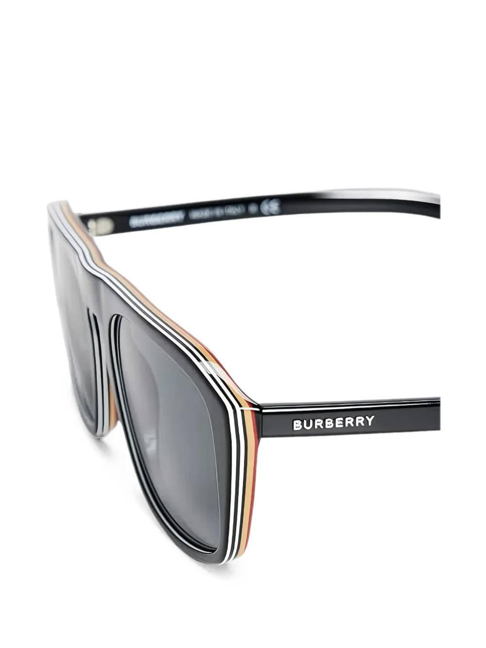 Burberry Eyewear Zonnebril met vierkant montuur Zwart