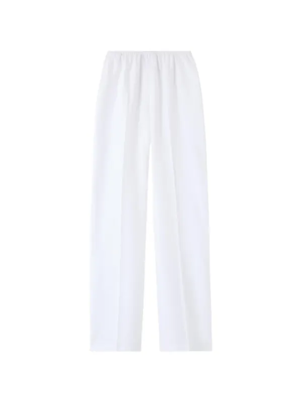 Loro Piana Sven Elasticated-waistband Trousers in White