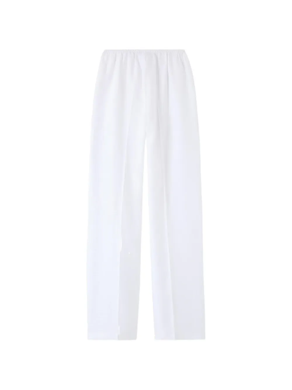 Loro Piana Sven Elasticated-waistband Trousers in White, view 2